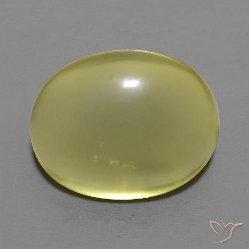 14.84ct Натуральный Зеленовато-желтый Кварц, Овал, Прозрачный