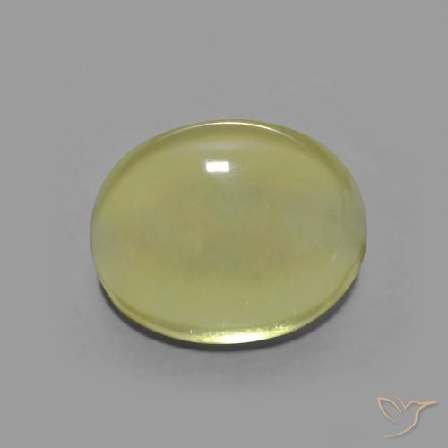 4.43ct Натуральный Зелено-желтый Кварц, Овал, Прозрачный