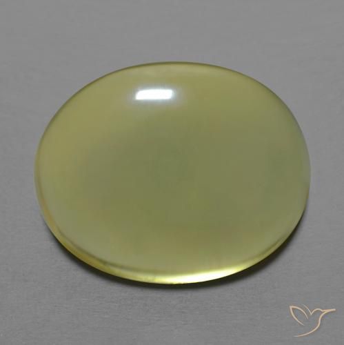 18.04ct Натуральный Зеленовато-желтый Кварц, Овал, Прозрачный