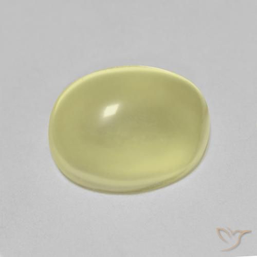 5.07ct Натуральный Лимонно-желтый Кварц, Овал, Прозрачный