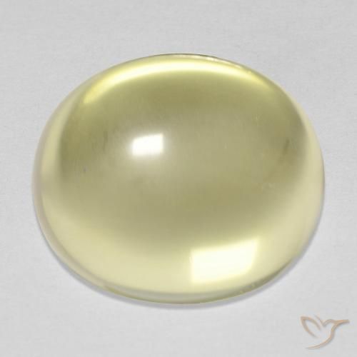 14.25ct Натуральный Светло-желтый Кварц, Овал, Прозрачный