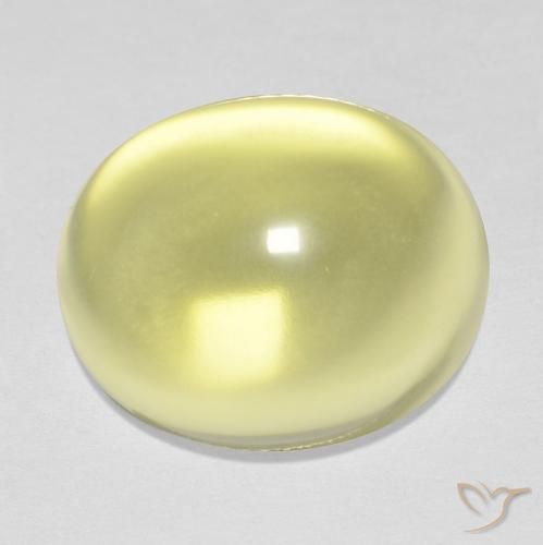 15.77ct Натуральный Светло-желтый Кварц, Овал, Прозрачный