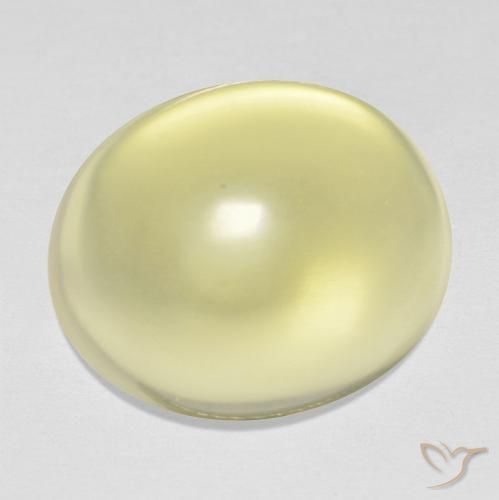 15.86ct Натуральный Светло-желтый Кварц, Овал, Прозрачный