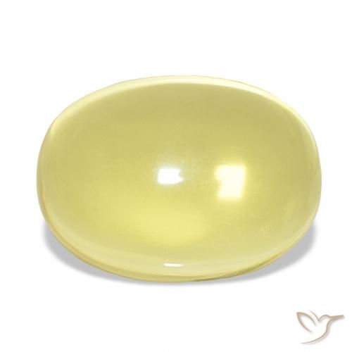 27.70ct Светло-желтый Кварц, Овал, Прозрачный