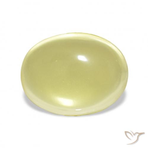 9.74ct Светло-желтый Кварц, Овал, Прозрачный