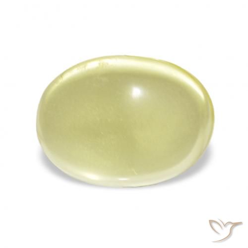 3.85ct Светло-желтый Кварц, Овал, Прозрачный