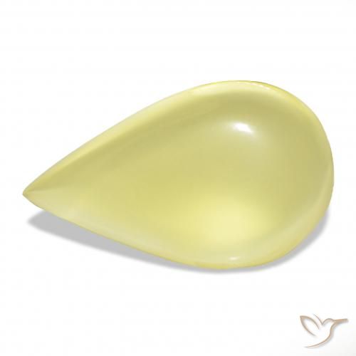 36.18ct Светло-желтый Кварц, Форма груши, Прозрачный