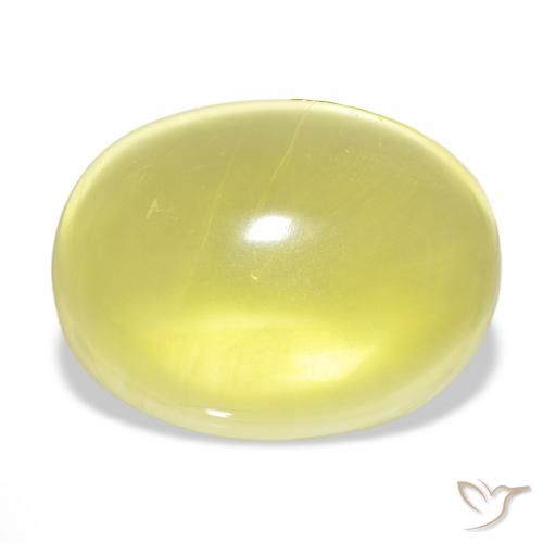 69.55ct Светло-желтый Кварц, Овал, Прозрачный