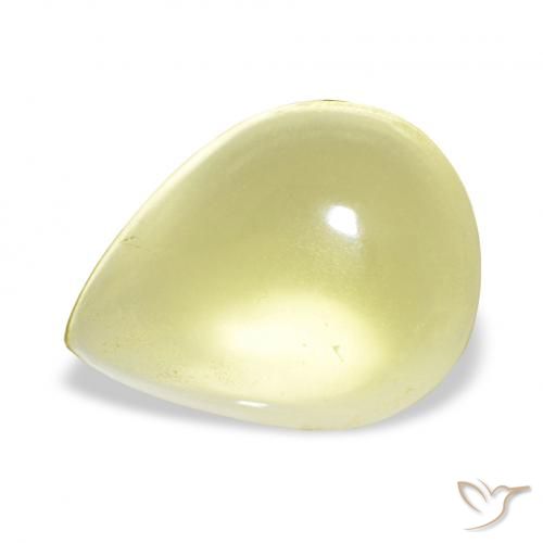 14.16ct Светло-желтый кукурузный Кварц, Форма груши, Прозрачный