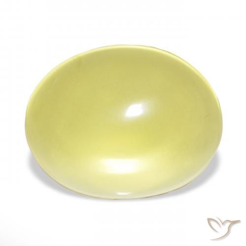 71.49ct Светло-желтый Кварц, Овал, Прозрачный