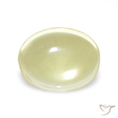 4.10ct Светло-желтый Кварц, Овал, Прозрачный