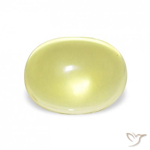 9.43ct Светло-желтый Кварц, Овал, Прозрачный