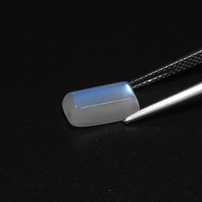 2.62 карата, натуральный Белый Радужный лунный камень, Прозрачный, Полупрозрачный