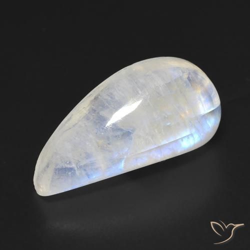 9.10ct Натуральный Голубовато-белый Радужный лунный камень, причудливая, Прозрачный