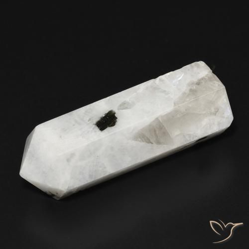 21.23ct Натуральный Белый с черным Радужный лунный камень, причудливая, Непрозрачный