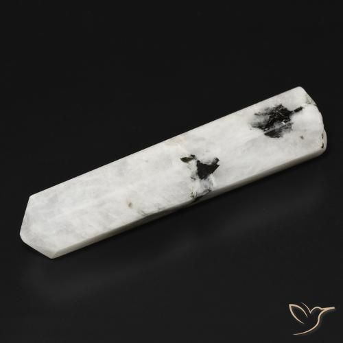 41.23ct Натуральный Белый с черным Радужный лунный камень, причудливая, Непрозрачный