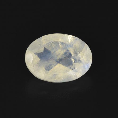 0.81ct Натуральный Голубовато-белый Радужный лунный камень, Овал, Прозрачный