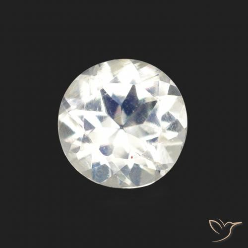 0.66ct Натуральный Голубовато-белый Радужный лунный камень, Круглый, Прозрачный