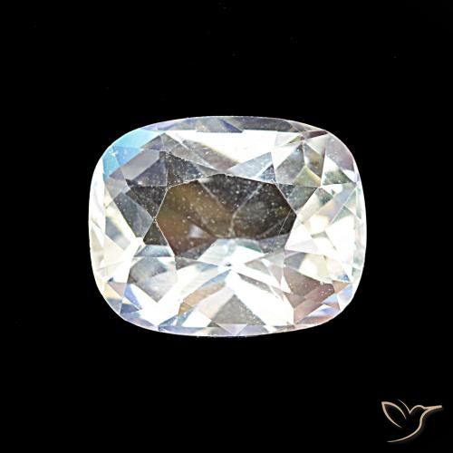 1.69ct Многоцветный белый Радужный лунный камень, Подушка, Чистота VVS