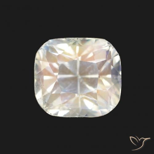 1.68ct Многоцветный белый Радужный лунный камень, Подушка, Чистота VS