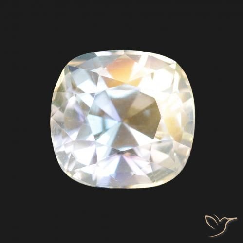 1.94ct Многоцветный белый Радужный лунный камень, Подушка, VVS-VS
