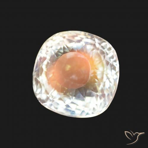 2.00 карата, натуральный Многоцветный белый Радужный лунный камень, Подушка, VVS-VS