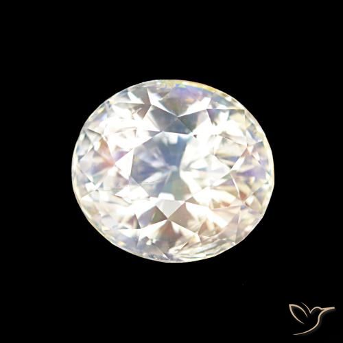 2.10ct Многоцветный белый Радужный лунный камень, Овал, Чистота VS