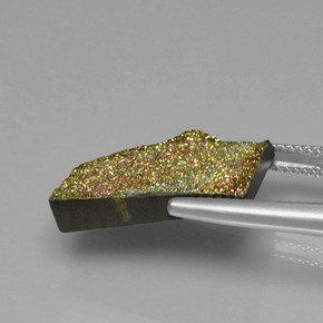 8.75 карата, натуральный Многоцветный Радужный пирит, Огранка Багет, Непрозрачный