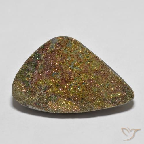 24.00ct Натуральный Многоцветный Радужный пирит, причудливая, Непрозрачный
