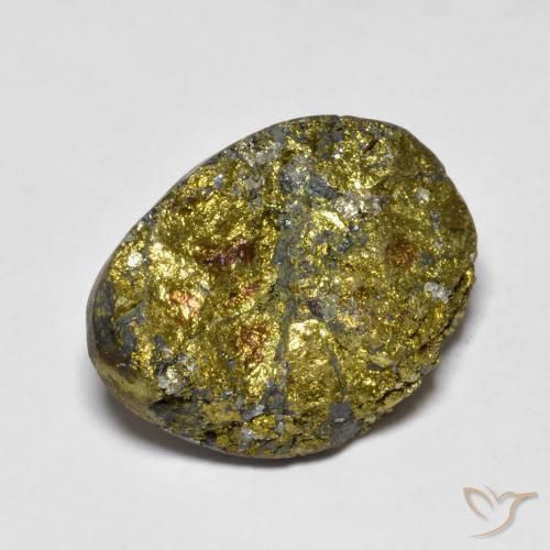 19.31ct Натуральный Многоцветный Радужный пирит, причудливая, Непрозрачный