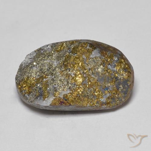 21.12ct Натуральный Многоцветный Радужный пирит, причудливая, Непрозрачный