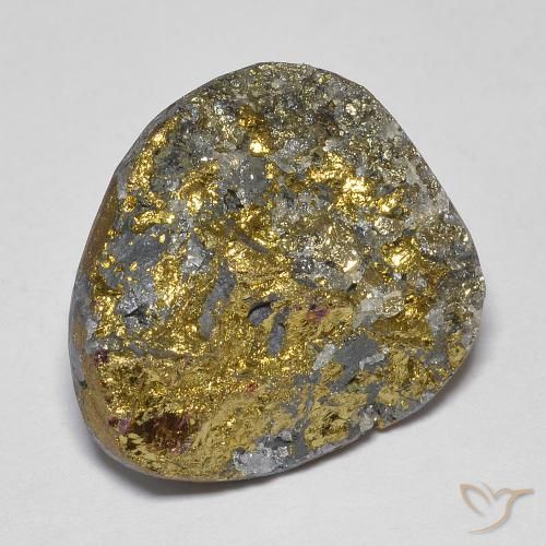 18.38ct Натуральный Многоцветный Радужный пирит, причудливая, Непрозрачный