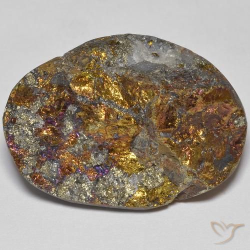 41.69ct Натуральный Многоцветный Радужный пирит, причудливая, Непрозрачный