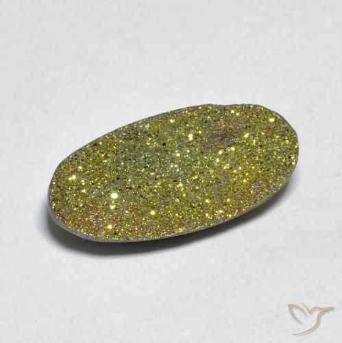 5.50ct Натуральный Многоцветный Радужный пирит, Овал, Непрозрачный