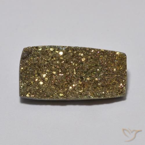 5.47ct Натуральный Многоцветный Радужный пирит, Огранка Багет, Непрозрачный