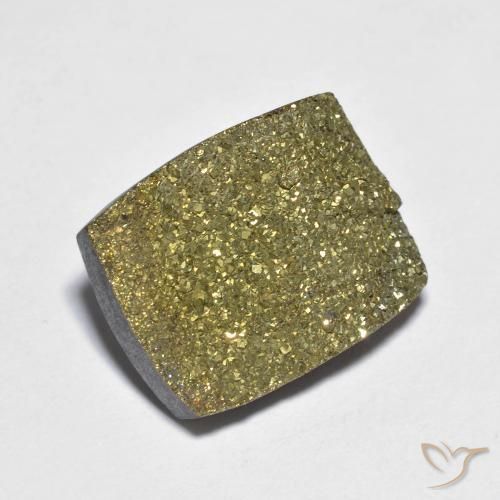 12.20ct Натуральный Многоцветный Радужный пирит, Огранка Багет, Непрозрачный