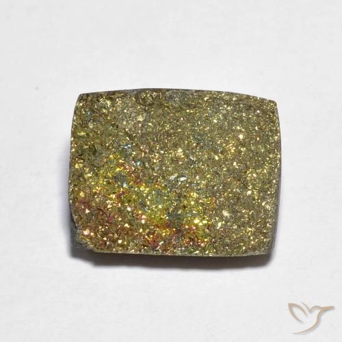 6.27ct Натуральный Многоцветный Радужный пирит, Огранка Багет, Непрозрачный
