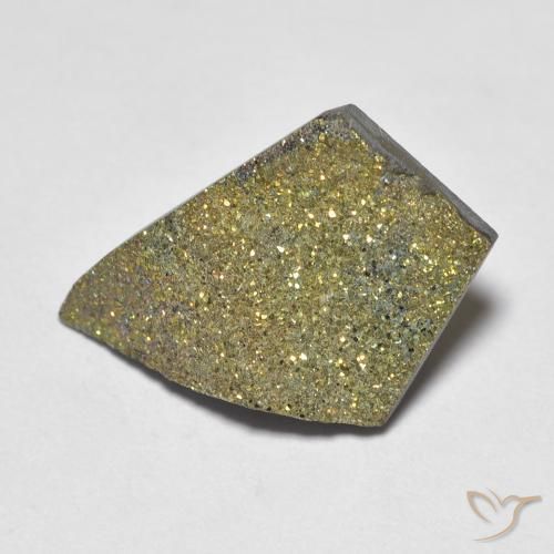 5.15ct Натуральный Многоцветный Радужный пирит, причудливая, Непрозрачный