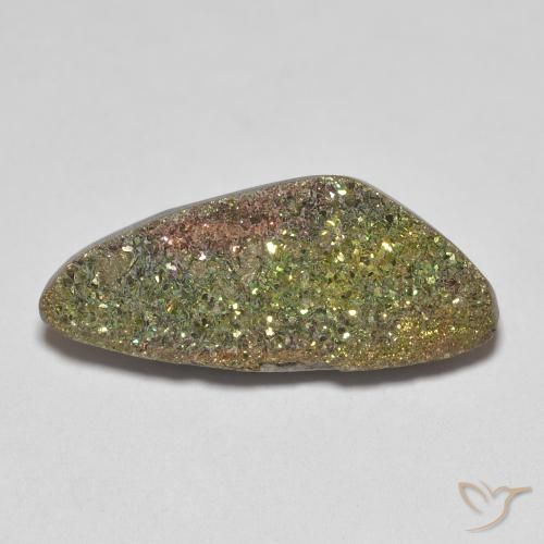 5.63ct Натуральный Многоцветный Радужный пирит, причудливая, Непрозрачный