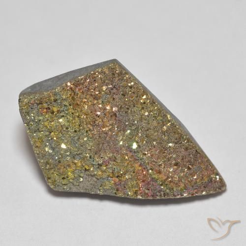 7.52ct Натуральный Многоцветный Радужный пирит, причудливая, Непрозрачный