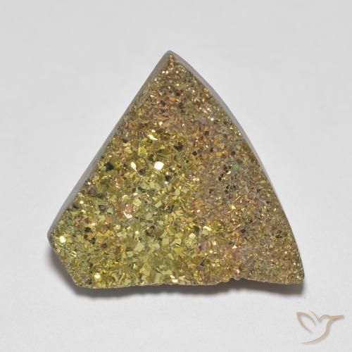 10.04ct Натуральный Многоцветный Радужный пирит, причудливая, Непрозрачный