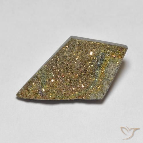 5.13ct Натуральный Многоцветный Радужный пирит, причудливая, Непрозрачный