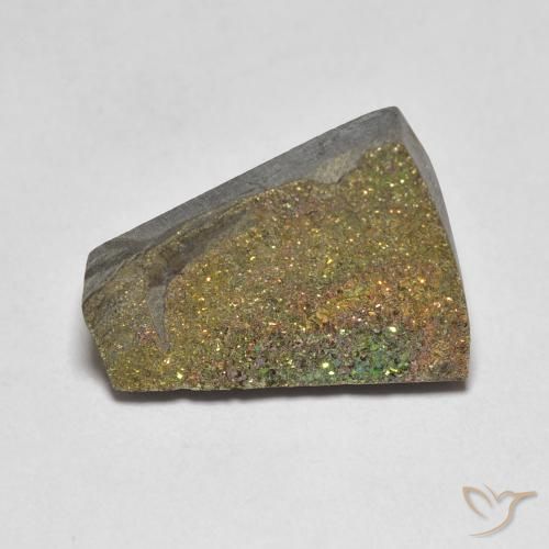 6.12ct Натуральный Многоцветный Радужный пирит, причудливая, Непрозрачный