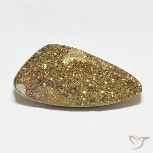 16.56ct Натуральный Многоцветный Радужный пирит, причудливая, Непрозрачный