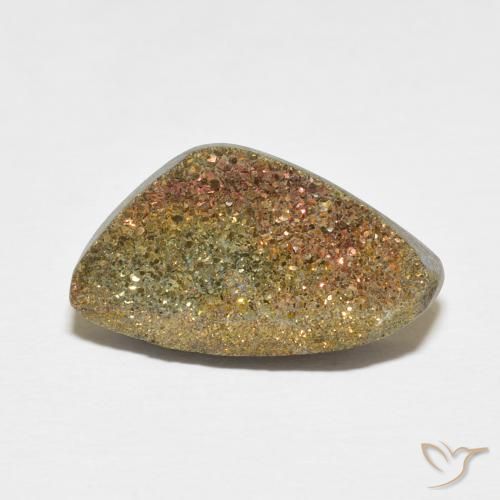 6.55ct Натуральный Многоцветный Радужный пирит, причудливая, Непрозрачный