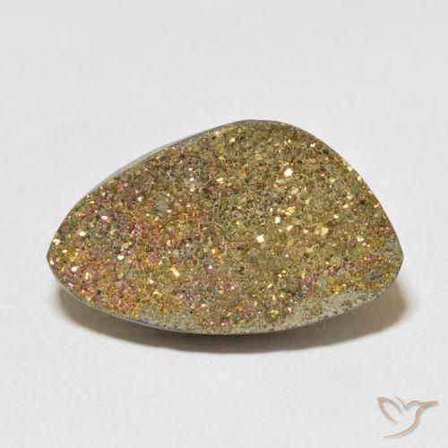11.68ct Натуральный Многоцветный Радужный пирит, причудливая, Непрозрачный