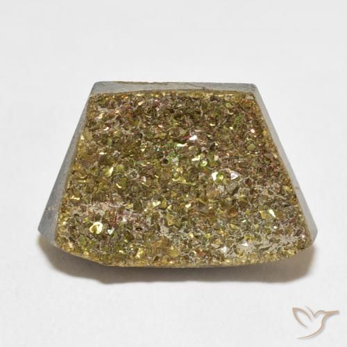 12.28ct Натуральный Многоцветный Радужный пирит, причудливая, Непрозрачный