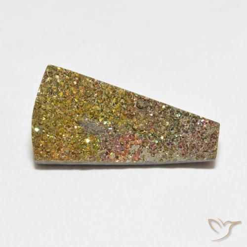 7.74ct Натуральный Многоцветный Радужный пирит, причудливая, Непрозрачный