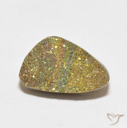 5.60ct Натуральный Многоцветный Радужный пирит, причудливая, Непрозрачный