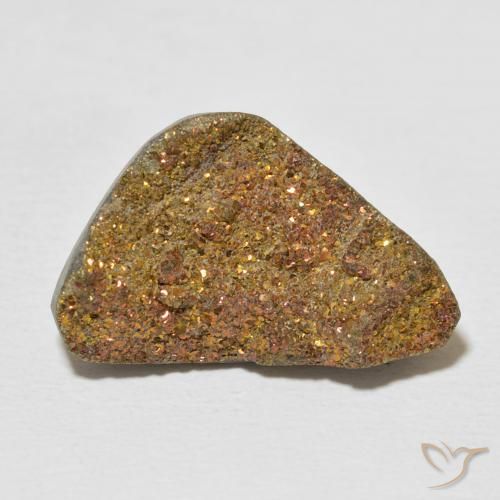 11.55ct Натуральный Многоцветный Радужный пирит, причудливая, Непрозрачный